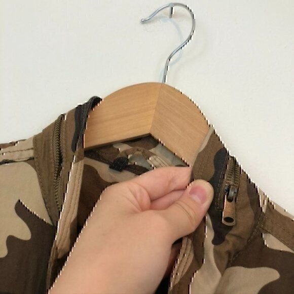 LOVE TREE JUNIORS Camouflage Camo Military Utility Fall 100% Cotton Jacket Small - Picture 7 of 8